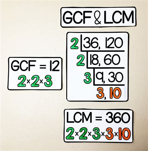 GCF and LCM | Basic math | Pinterest | Math, Factors and Free worksheets